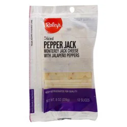 Raley's Cheese, Pepper Jack, Sliced 8 oz