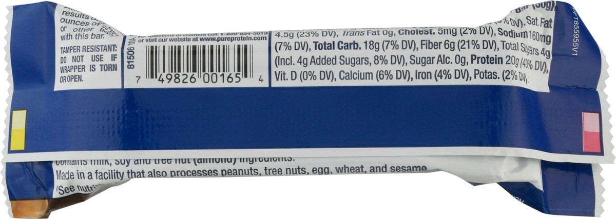 slide 2 of 9, Pure Protein Chocolate Caramel Protein Bar 1.76 oz Bag, 1.76 oz