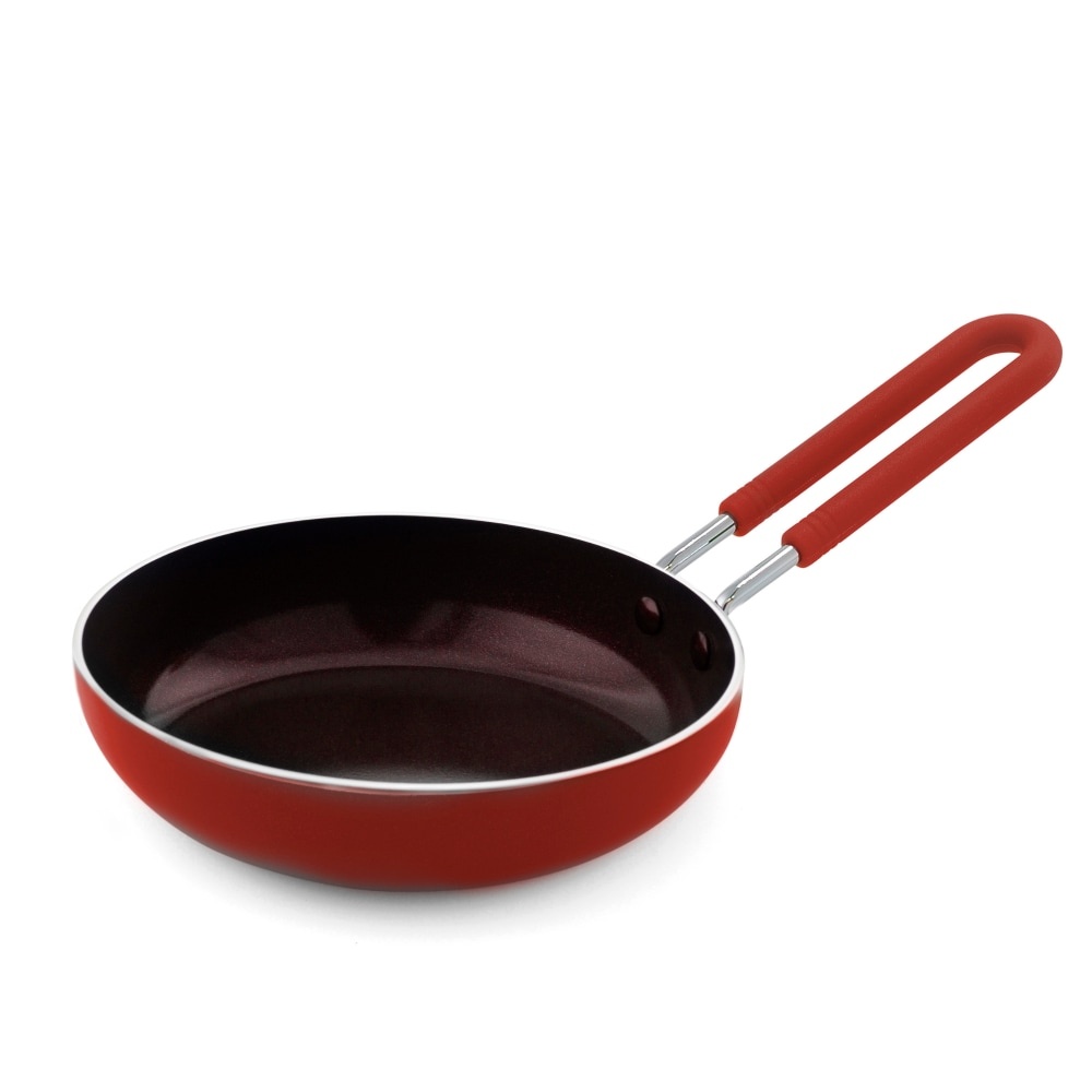 slide 1 of 1, Blue Diamond Mighty Mini Egg Pan - Red, 1 ct