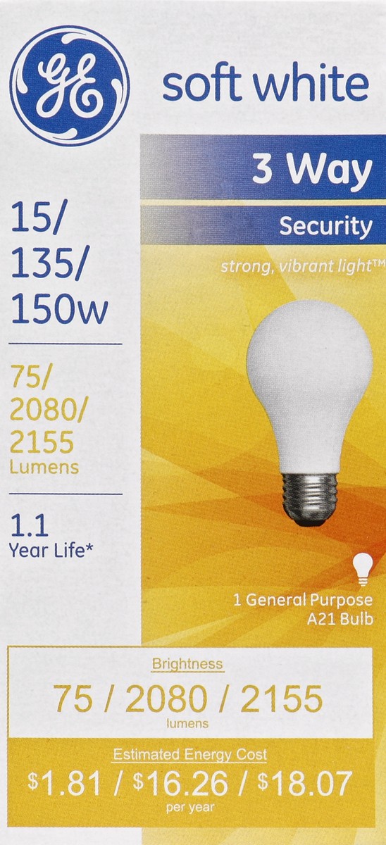 slide 4 of 4, GE Light Bulb 1 ea, 1 ct