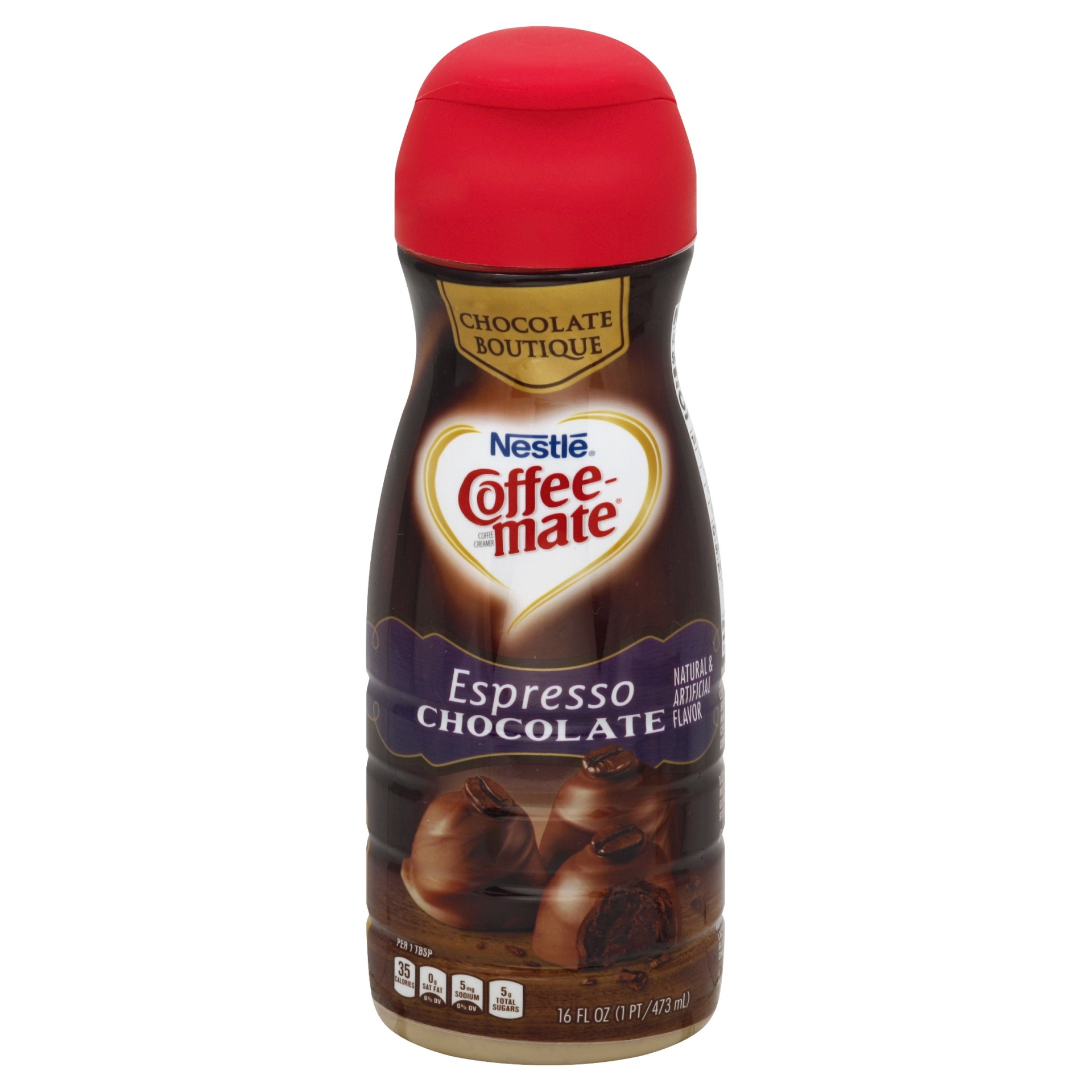 slide 1 of 2, Coffee-Mate Espresso Chocolate Coffee Creamer, 16 fl oz