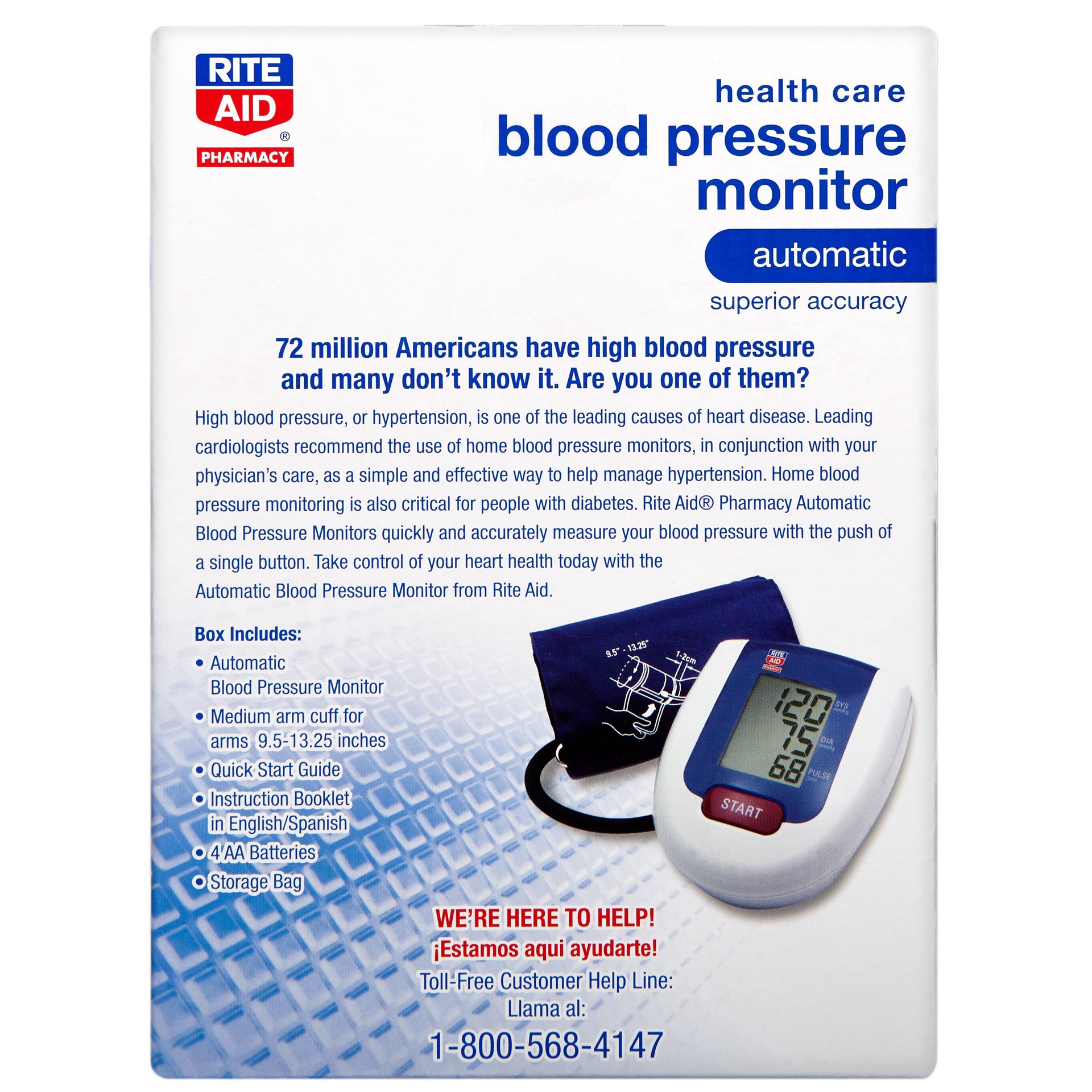 slide 5 of 5, Rite Aid Ra Auto Bp Monitor, 1 ct