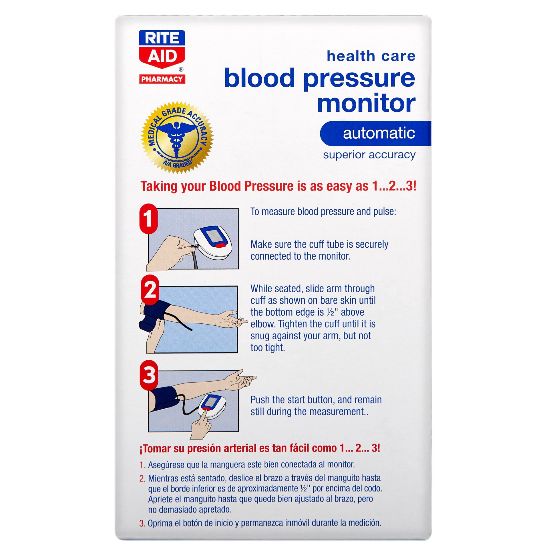 slide 3 of 5, Rite Aid Ra Auto Bp Monitor, 1 ct