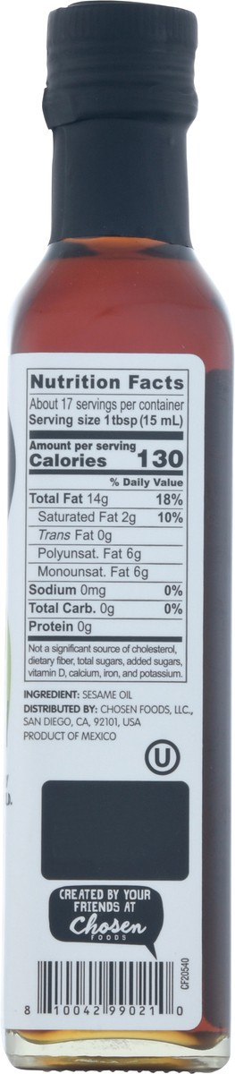 slide 7 of 9, Oi! 100% Pure Toasted Sesame Oil 8.4 fl oz, 8.4 fl oz
