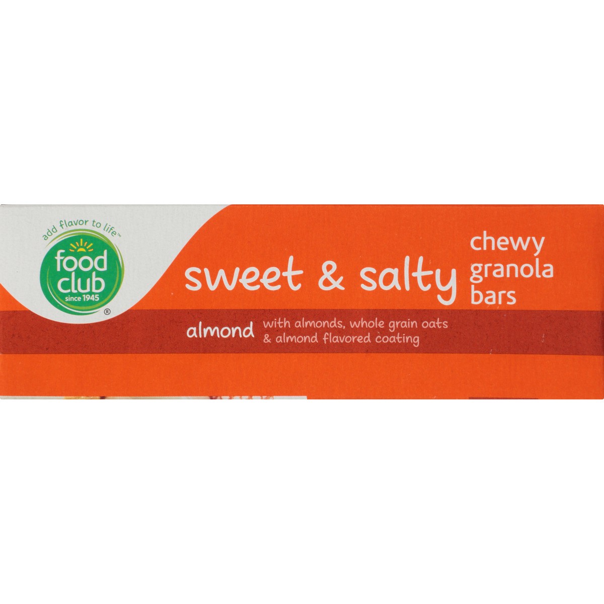 slide 4 of 9, Food Club Sweet & Salty Chewy Almond Granola Bars 6 ea, 7.4 oz