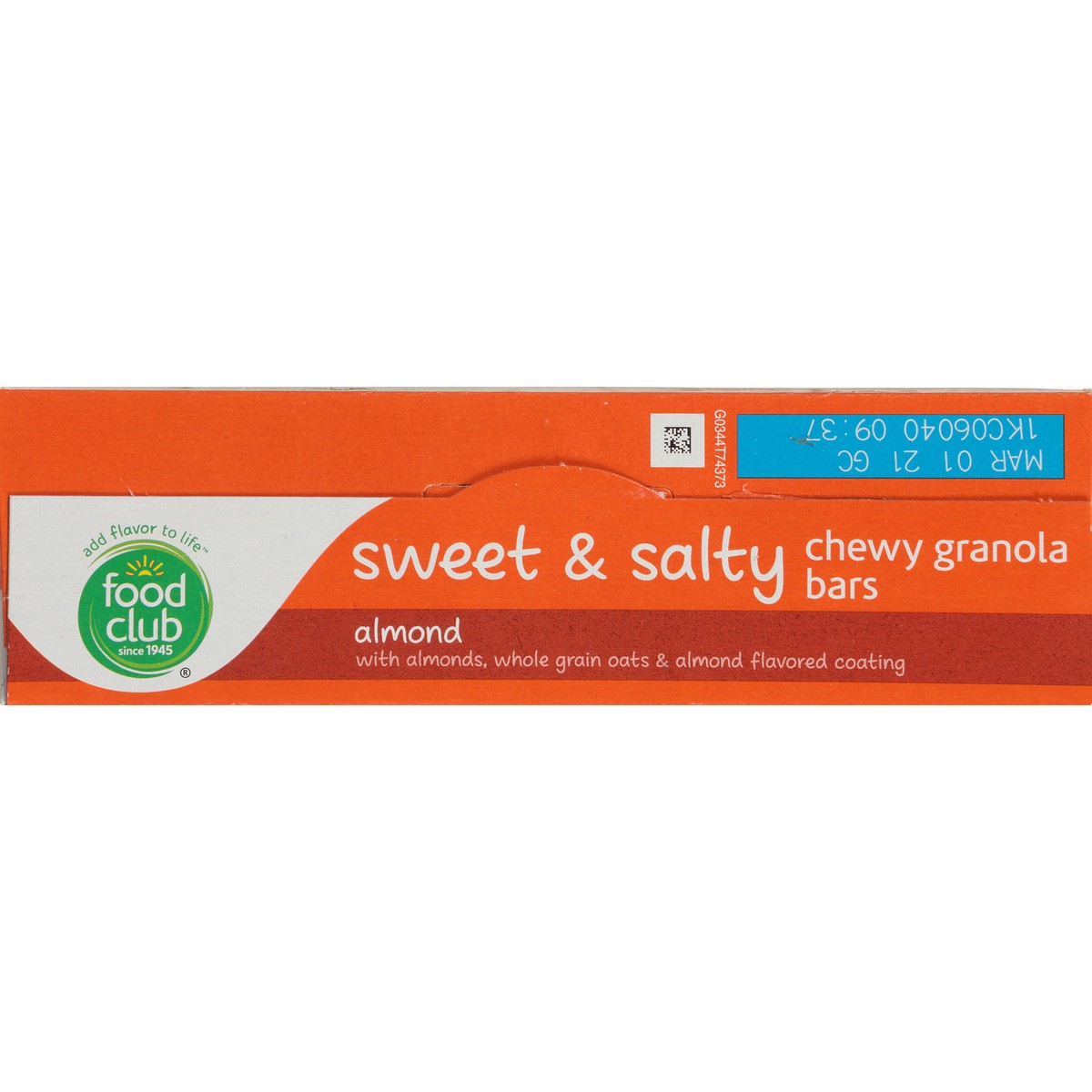 slide 3 of 9, Food Club Sweet & Salty Chewy Almond Granola Bars 6 ea, 7.4 oz