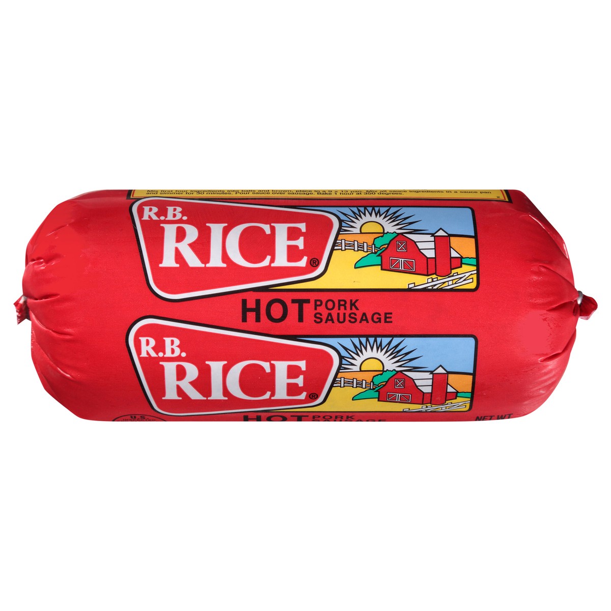 slide 1 of 4, RB RICE R. B. Rice Hot Pork Sausage, 16 oz., 16 oz
