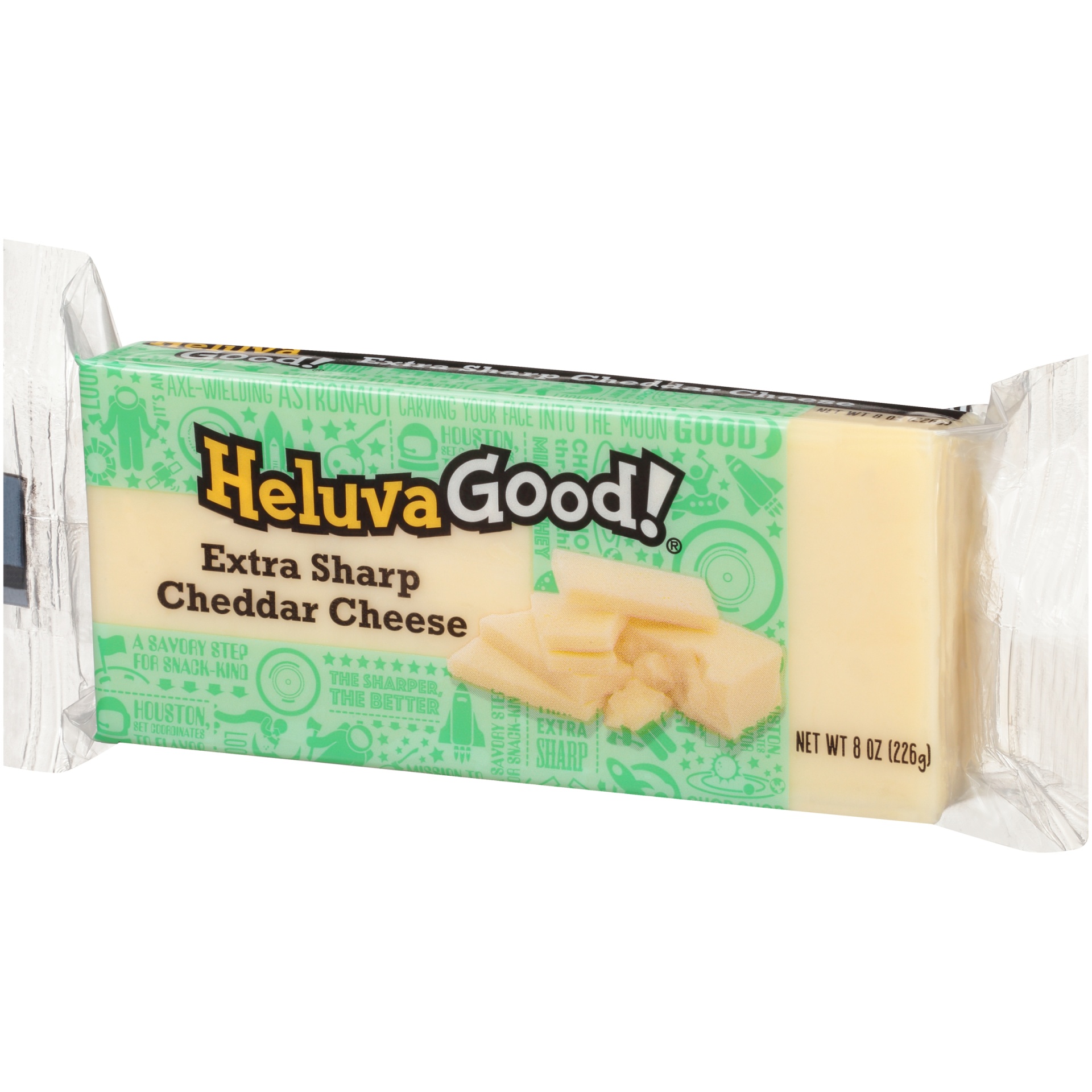 slide 3 of 5, Heluva Good! Extra Sharp White Cheddar Cheese, 8 oz