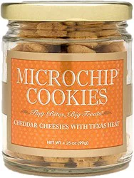 Microchip Hot Cheddar Cheesies With Texas Heat Cookies