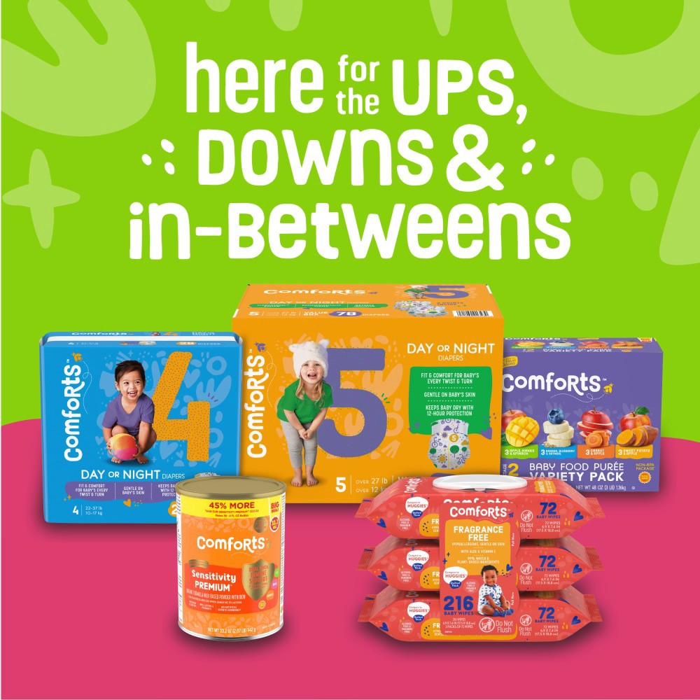 slide 3 of 4, Comforts Pure Cornstartch Baby Powder, 22 oz