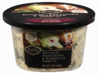 slide 1 of 1, Private Selection Spinach Artichoke & Parmesan Gourmet Dip, 12 oz