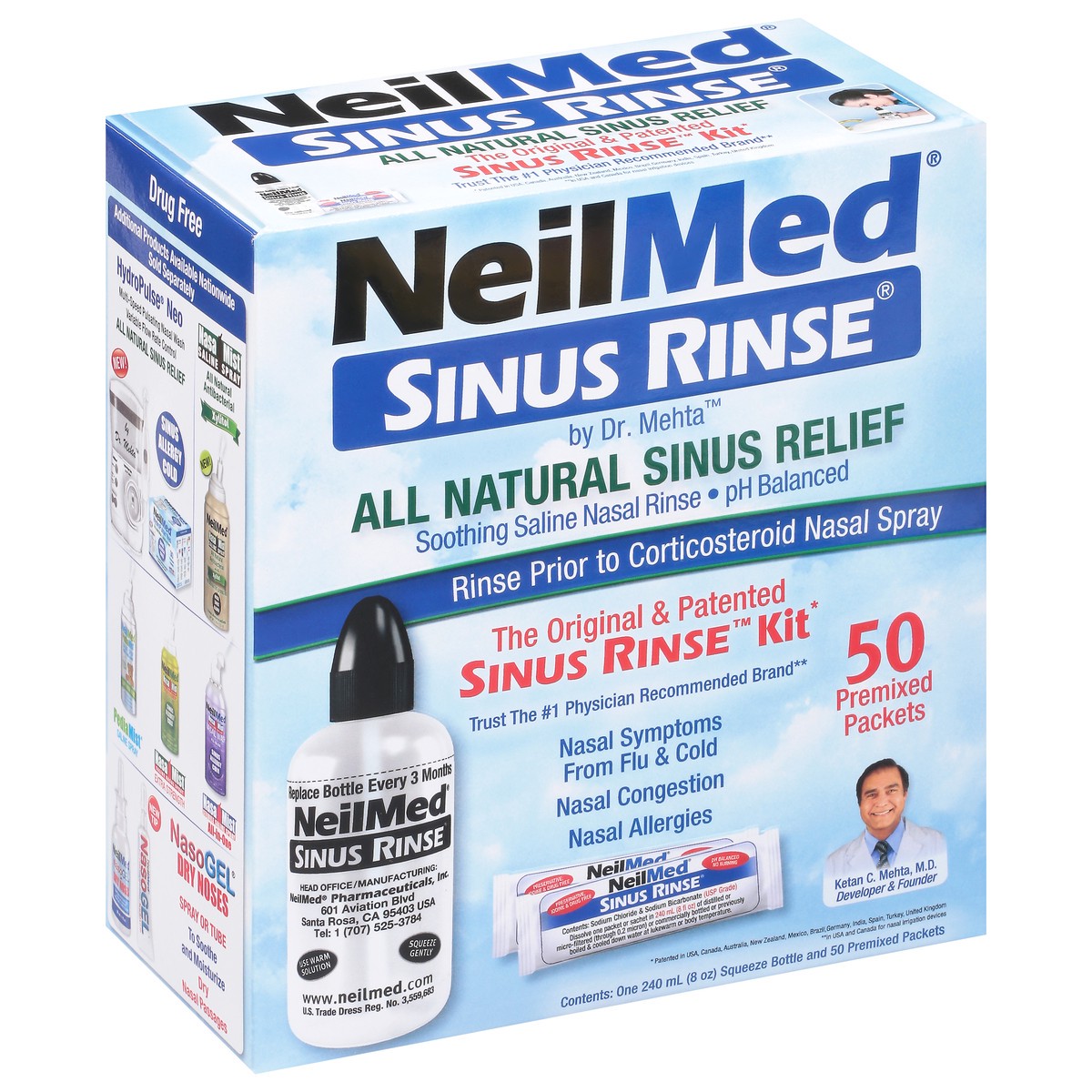 slide 8 of 9, NeilMed Pharmaceuticals Original Sinus Rinse Kit Packets - 50ct, 50 ct