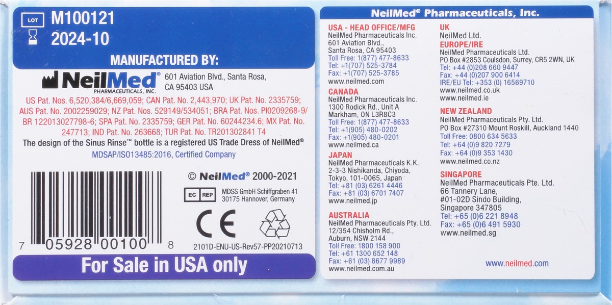 slide 3 of 9, NeilMed Pharmaceuticals Original Sinus Rinse Kit Packets - 50ct, 50 ct