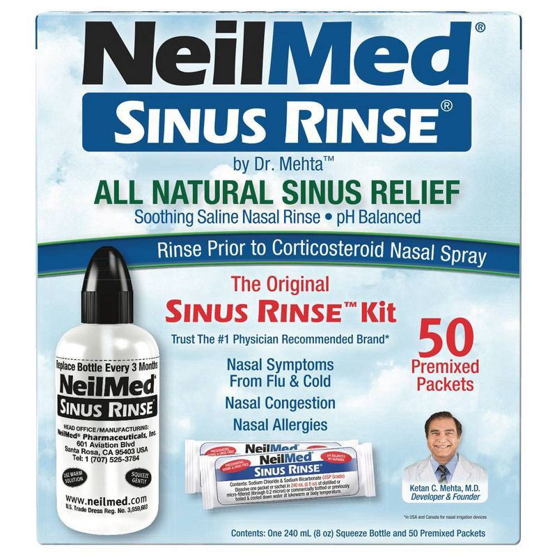slide 1 of 9, NeilMed Pharmaceuticals Original Sinus Rinse Kit Packets - 50ct, 50 ct