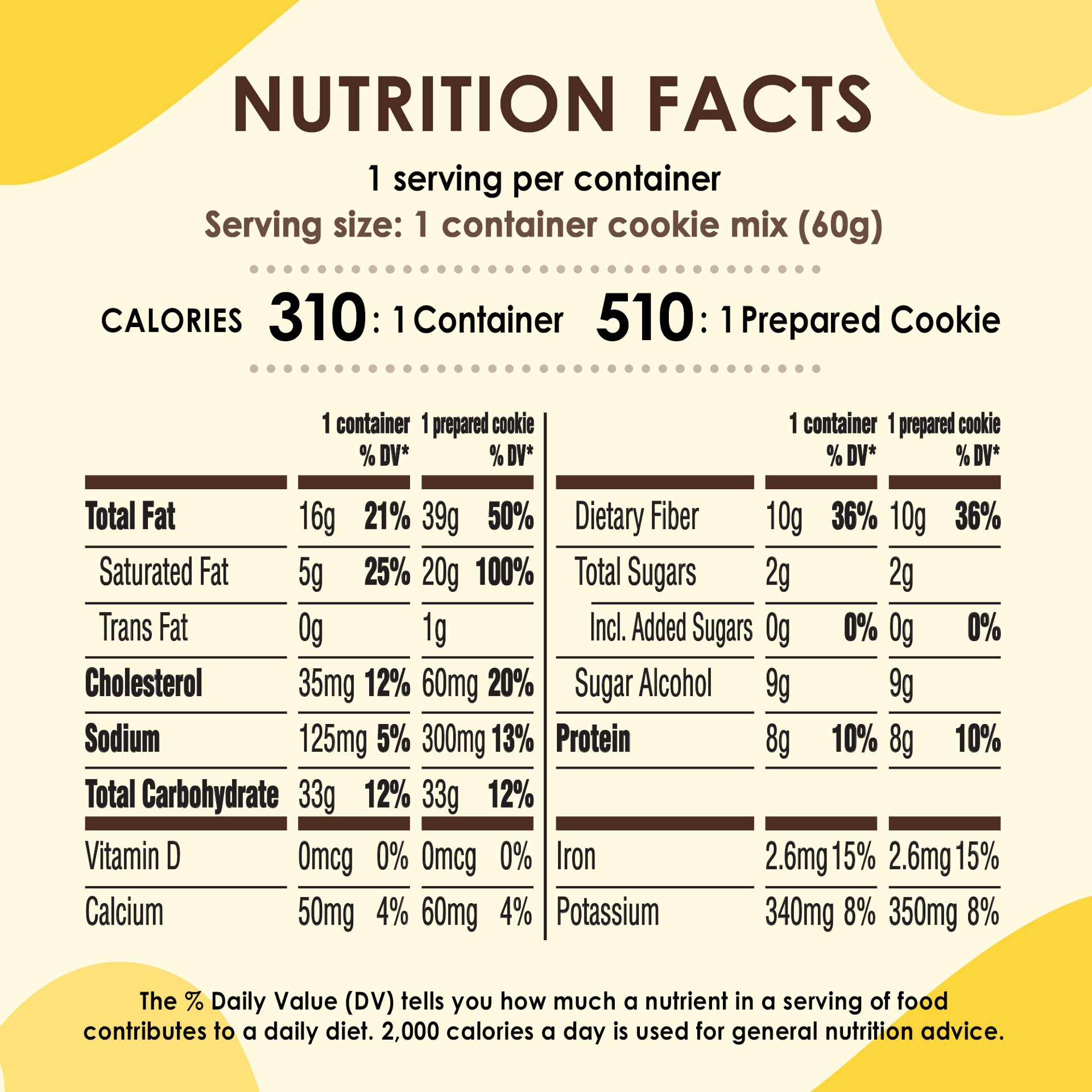 slide 3 of 5, Duncan Hines Keto Friendly Chocolate Chip Cookie Mix Cup, 2.5 oz., 2.1 oz