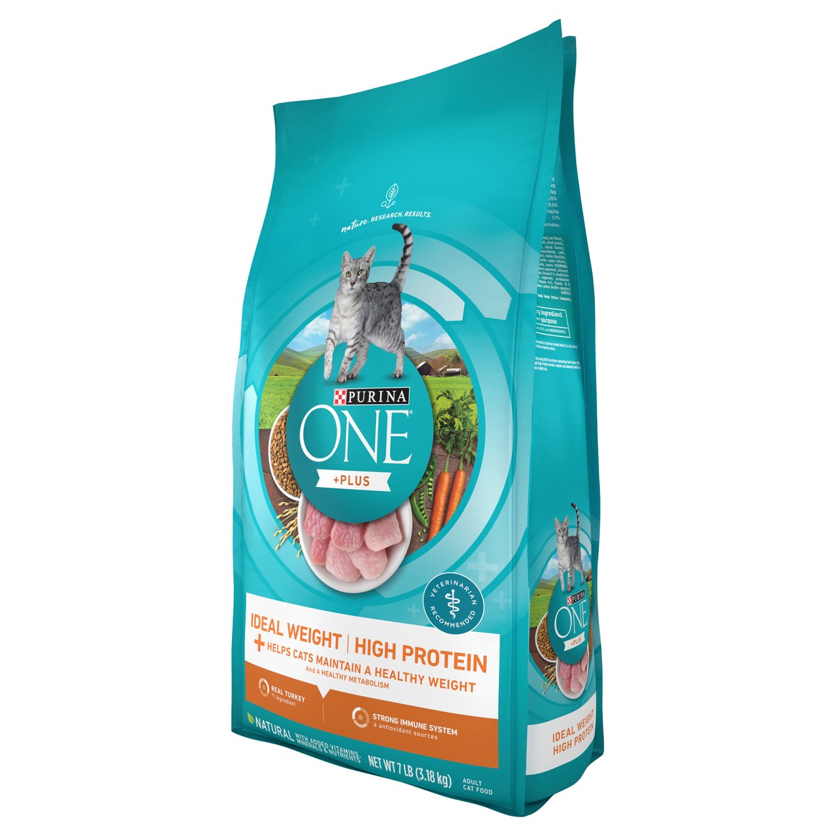 slide 3 of 9, Purina One Smartblend Healthy Metabolism Adult Cat Food, 7 lb