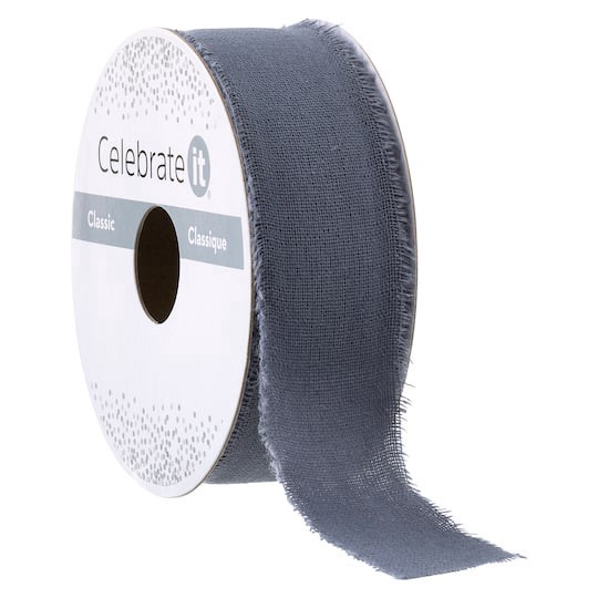 slide 1 of 2, 1" X 3yd. Unfinished Edge Ribbon By Celebrate It Classic, 1 in x 3 yd