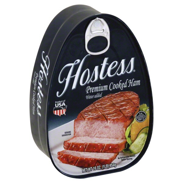 slide 1 of 1, Hostess Premium Cooked Canned Ham, 16 oz