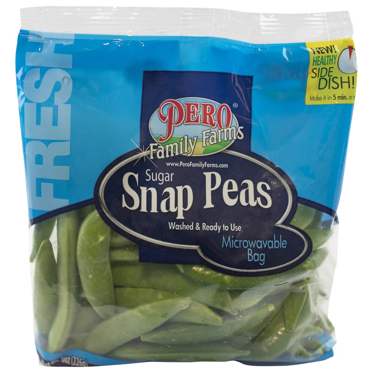 slide 2 of 4, Pero Family Farms Sugar Snap Peas 15 oz, 8 oz