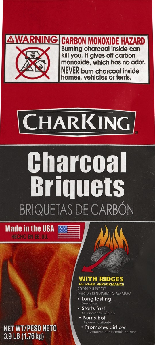 slide 5 of 6, CharKing Charcoal Briquets, 3.9 lb