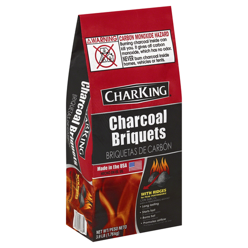 slide 1 of 6, CharKing Charcoal Briquets, 3.9 lb