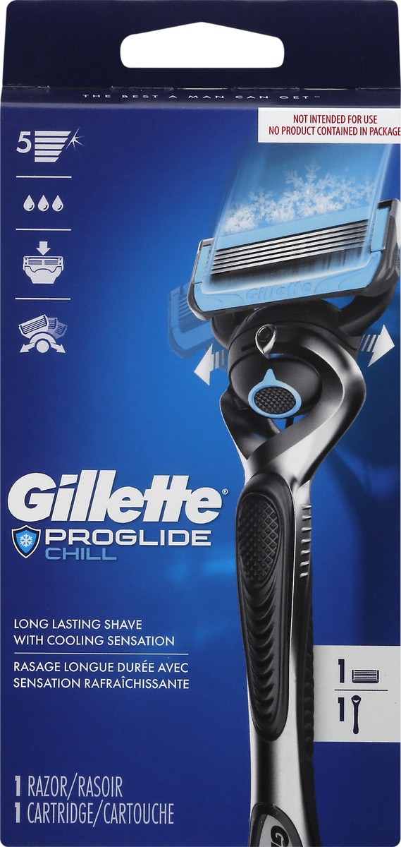 slide 6 of 6, Gillette ProGlide Chill Razor 1 ea, 2 ct