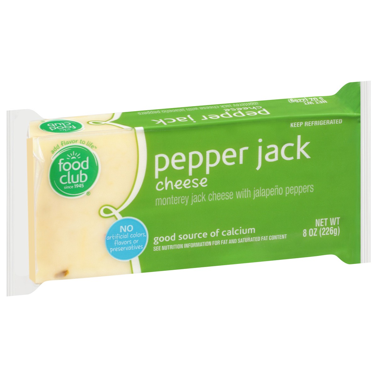 slide 4 of 16, Food Club Pepper Jack Cheese 8 oz, 8 oz