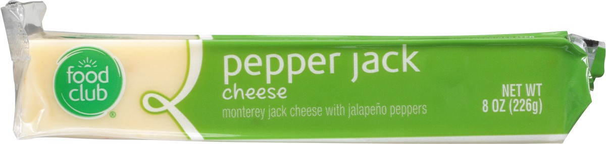 slide 2 of 16, Food Club Pepper Jack Cheese 8 oz, 8 oz