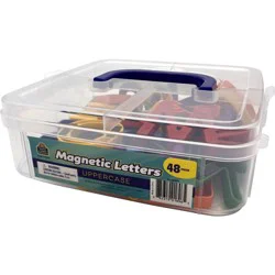 Teacher Created Resources Magnetic Letters, Uppercase, Assorted Colors, Set of 48 Letters