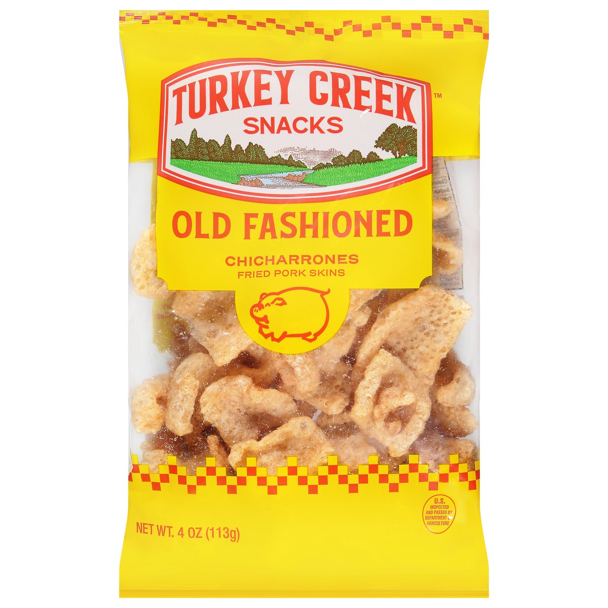 slide 1 of 11, Turkey Creek Regular Pork Rinds, 4 oz