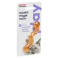 slide 12 of 29, Petstages Orkakat Wiggle Worm Cat Toy, 1 ct