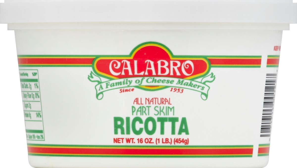 slide 3 of 3, Calabro Part Skim Ricotta Cheese, 16 oz