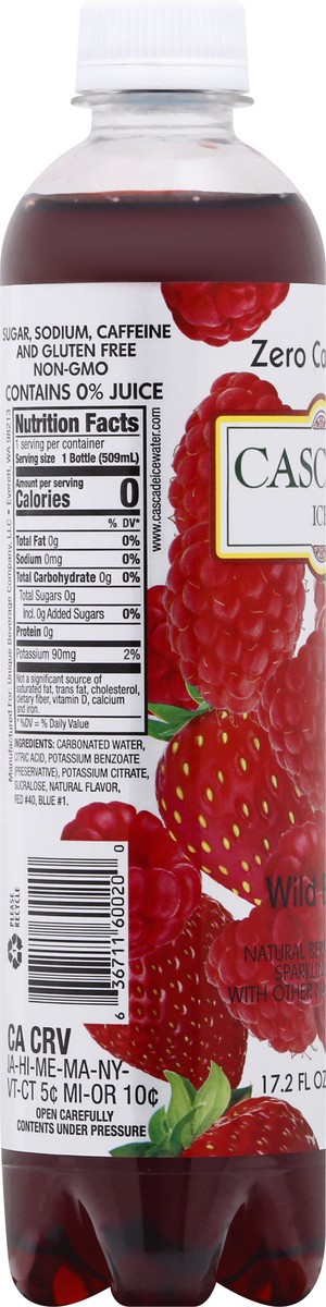 slide 4 of 12, Cascade Ice Wild Berry Sparkling Water 17.2 oz, 17.2 oz