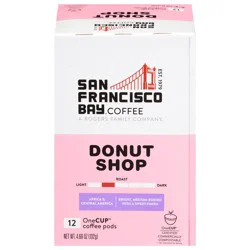 SF Bay Coffee Donut Shop Coffee, 12 OneCup Pods