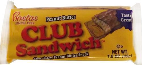 slide 1 of 1, Dutch Valley Costa Club Sandwich Peanut Butter, 1.6 oz