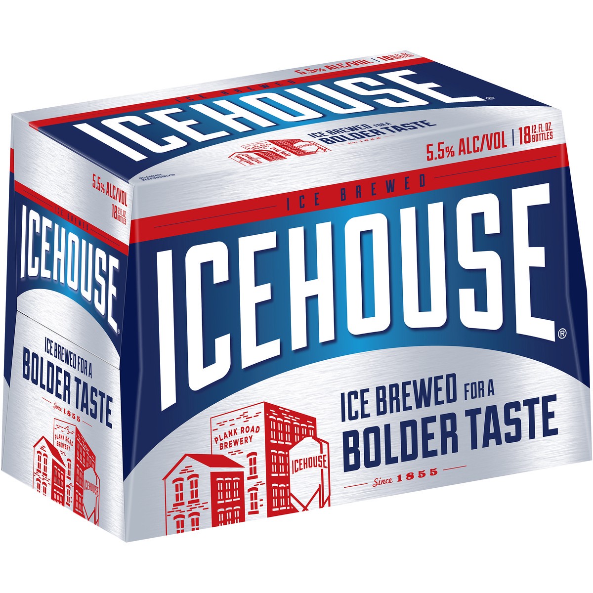 slide 2 of 9, Icehouse Beer, American Lager, 18 Pack, 12 fl. oz. Bottles, 5.5% ABV, 12 fl oz