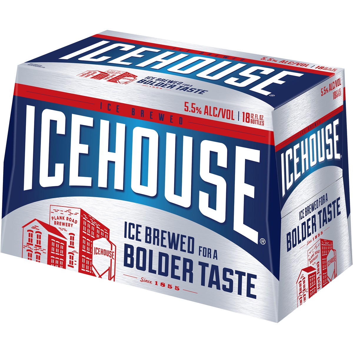 slide 5 of 9, Icehouse Beer, American Lager, 18 Pack, 12 fl. oz. Bottles, 5.5% ABV, 12 fl oz