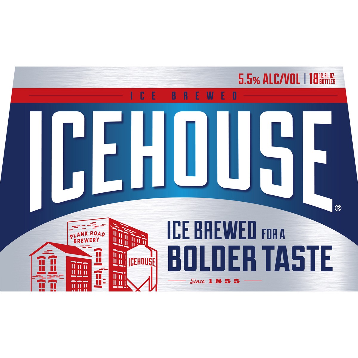 slide 4 of 9, Icehouse Beer, American Lager, 18 Pack, 12 fl. oz. Bottles, 5.5% ABV, 12 fl oz