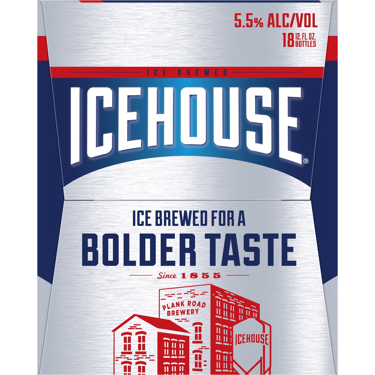 slide 6 of 9, Icehouse Beer, American Lager, 18 Pack, 12 fl. oz. Bottles, 5.5% ABV, 12 fl oz