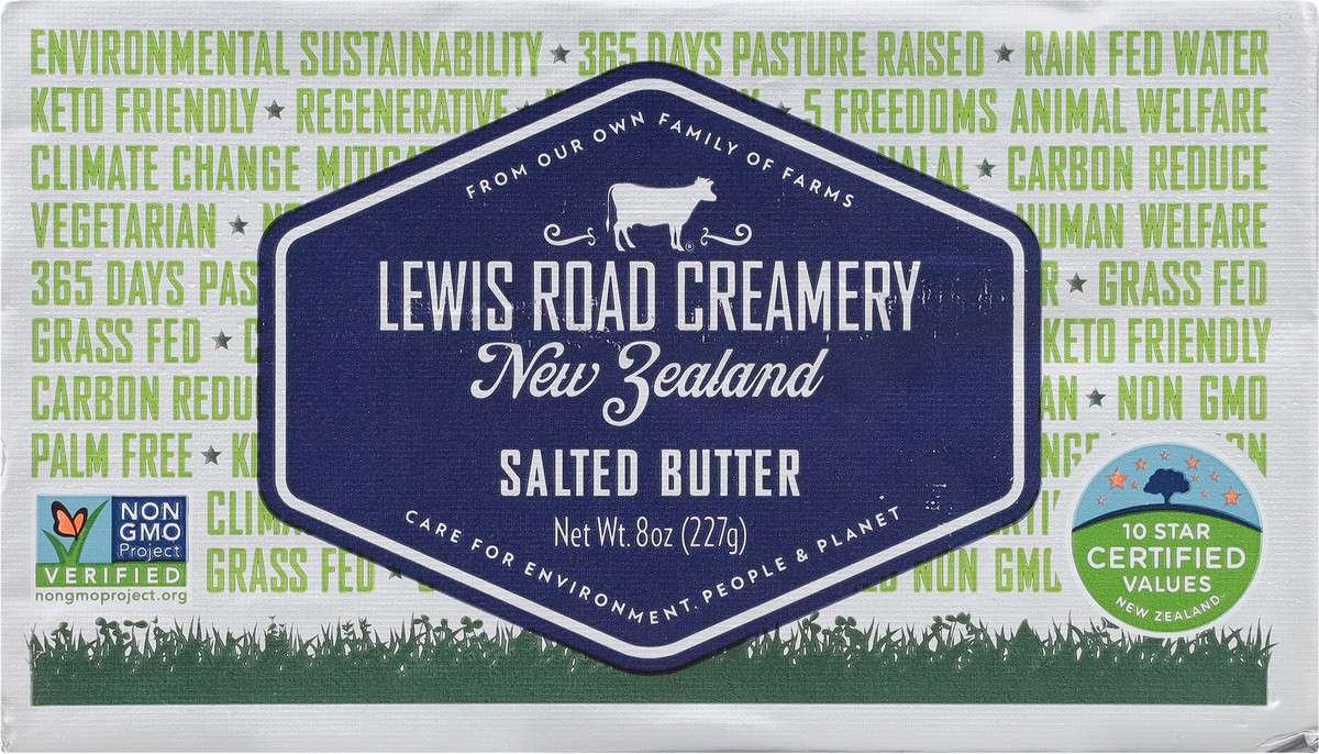 slide 4 of 9, Lewis Road Creamery Salted Butter 8 oz, 8 oz