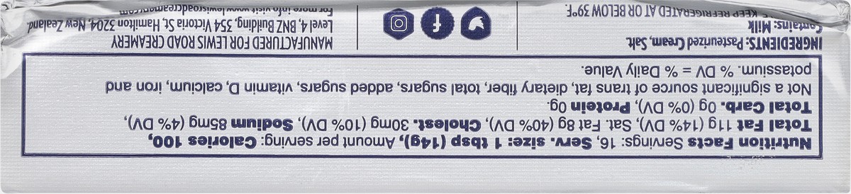 slide 6 of 9, Lewis Road Creamery Salted Butter 8 oz, 8 oz