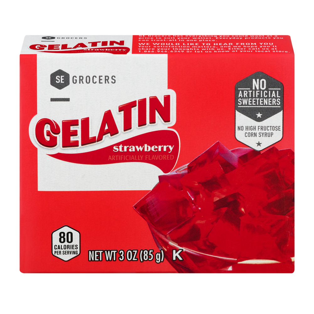 slide 1 of 1, SE Grocers Strawberry Gelatin - 3 oz, 3 oz