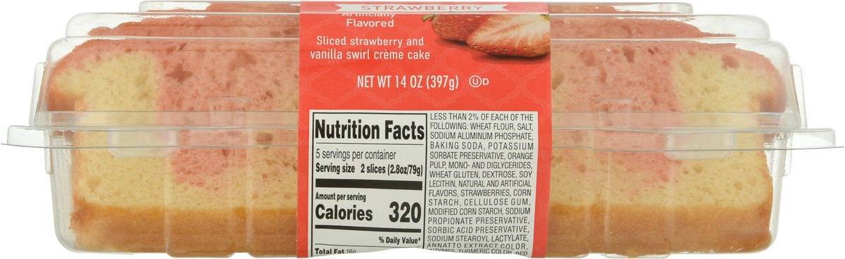 slide 6 of 9, Se Grocers Slcd Strbry Crm Loaf, 14 oz