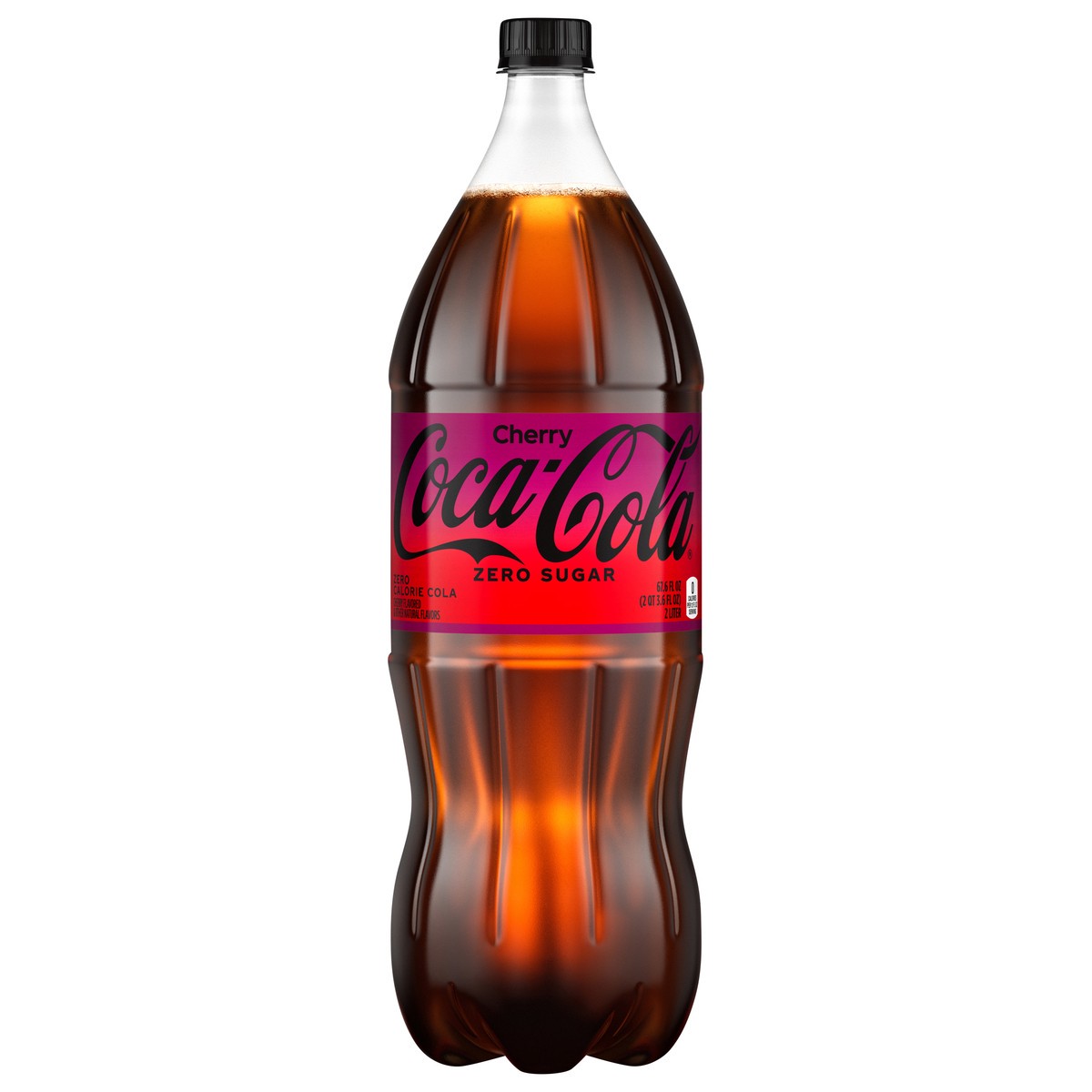 slide 1 of 2, Coca-Cola Cherry Zero Bottle- 2 liter, 2 liter