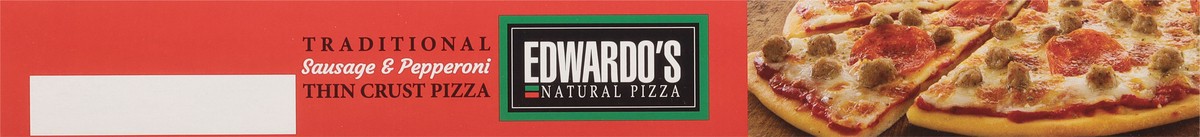 slide 8 of 9, Edwardo's Thin Crust Traditional Sausage & Peperoni Pizza 24 oz, 24 oz