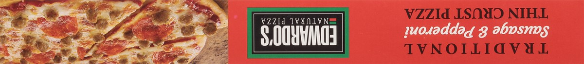 slide 9 of 9, Edwardo's Thin Crust Traditional Sausage & Peperoni Pizza 24 oz, 24 oz