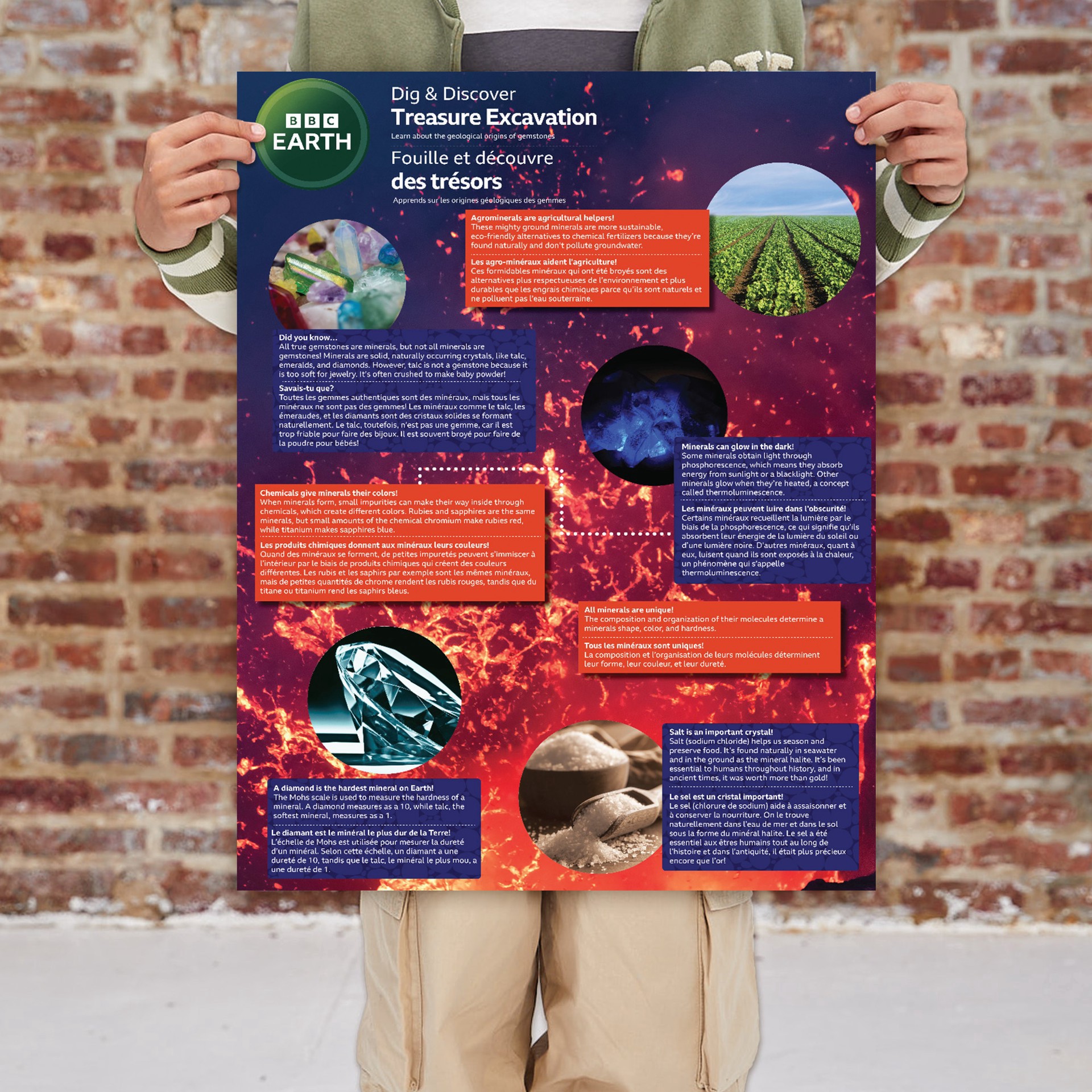 slide 3 of 5, Horizon Group Usa Bbc Earth Dig & Discover Treasure Excavation, 1 wooden chisel