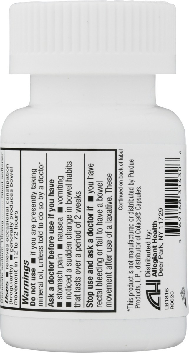 slide 11 of 12, HealthA2Z Docusate Sodium 100 mg Stool Softener 30 ea, 30 ct