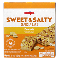 slide 12 of 29, Meijer Chewy Sweet & Salty Nut Granola Bars, 6 ct