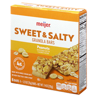 slide 5 of 29, Meijer Chewy Sweet & Salty Nut Granola Bars, 6 ct